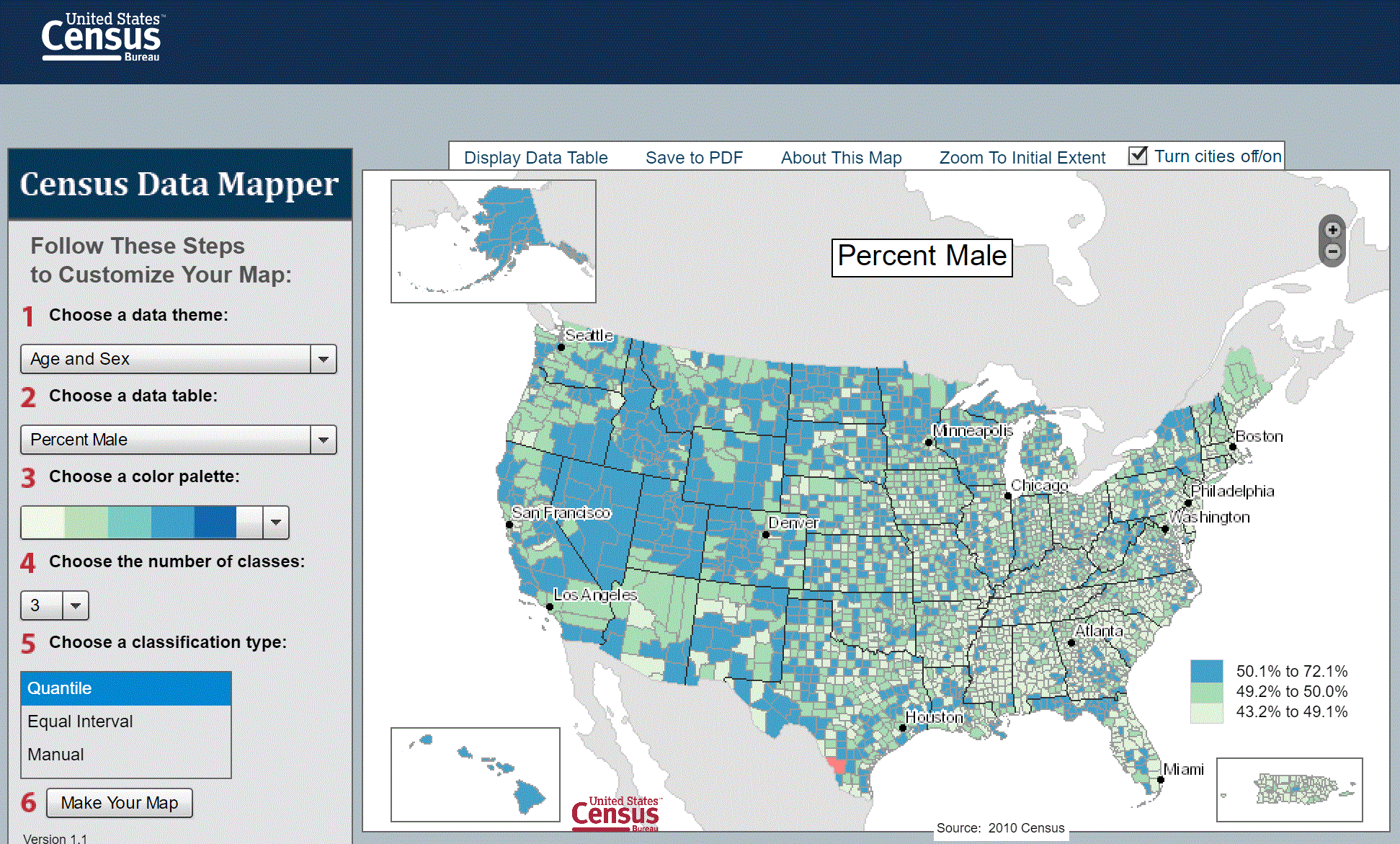 Census Data Mapper