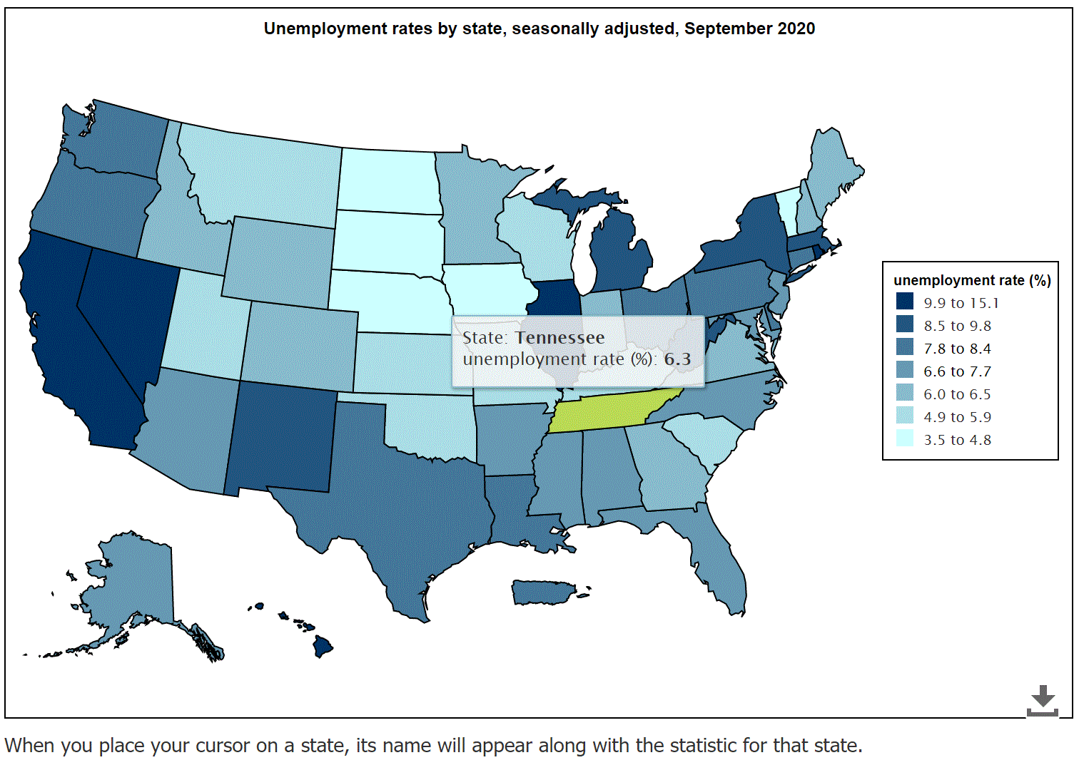 Local Area Unemployment Statistics Map