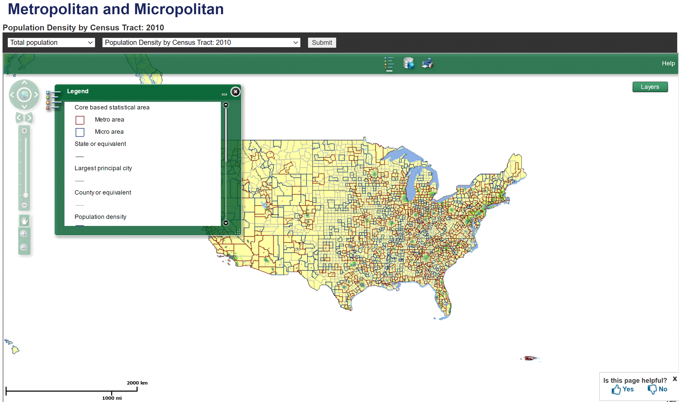 Metro/Micro Thematic Map Viewer