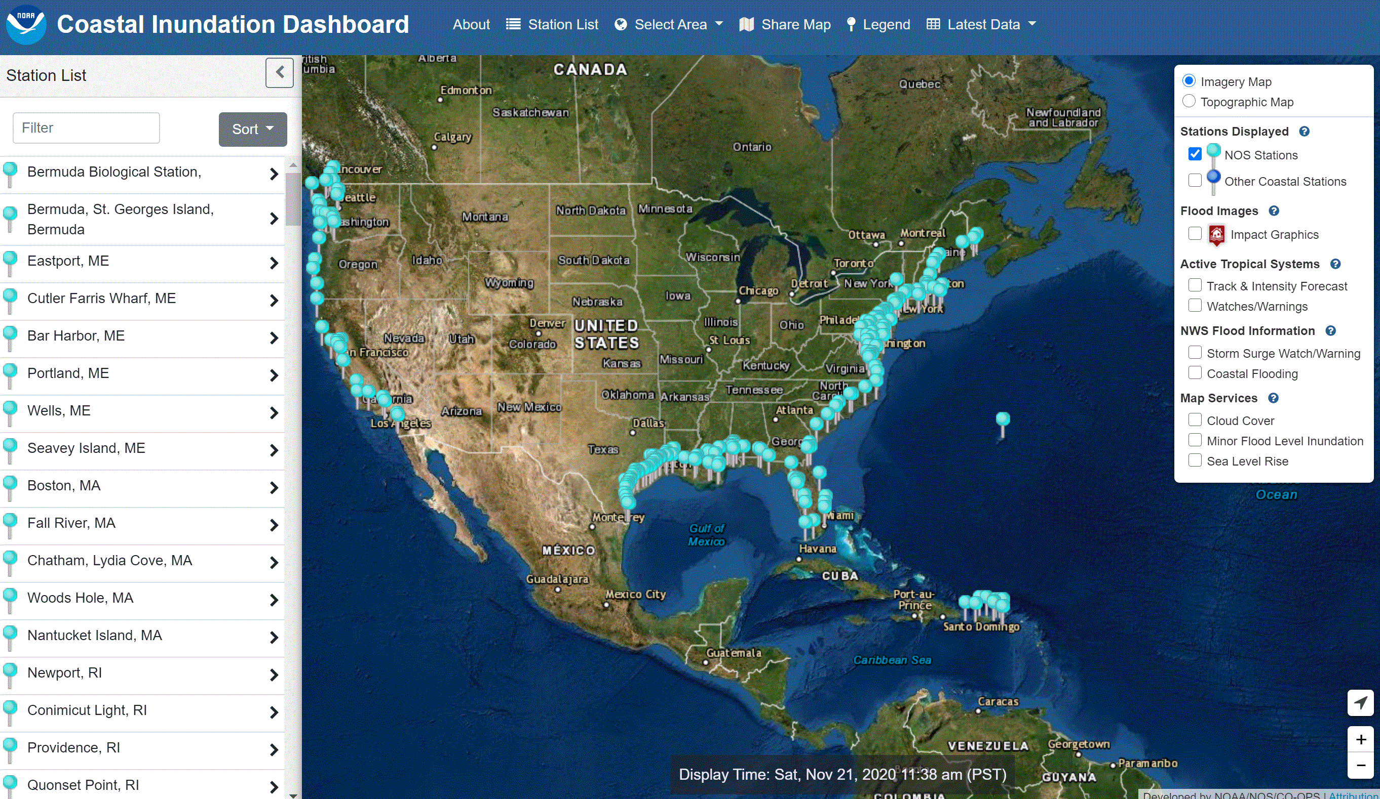 Coastal Inundation Dashboard