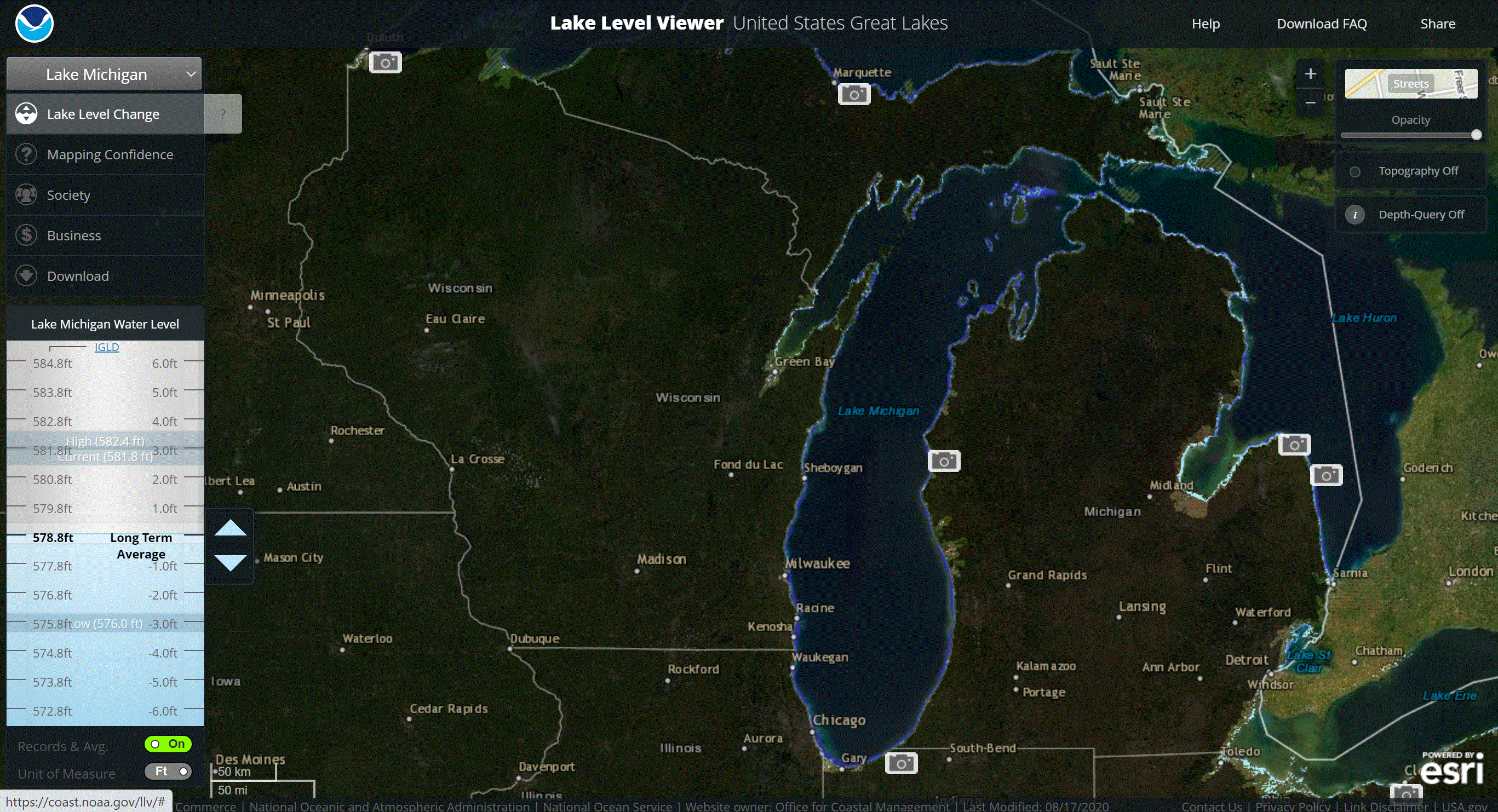 Lake Level Viewer