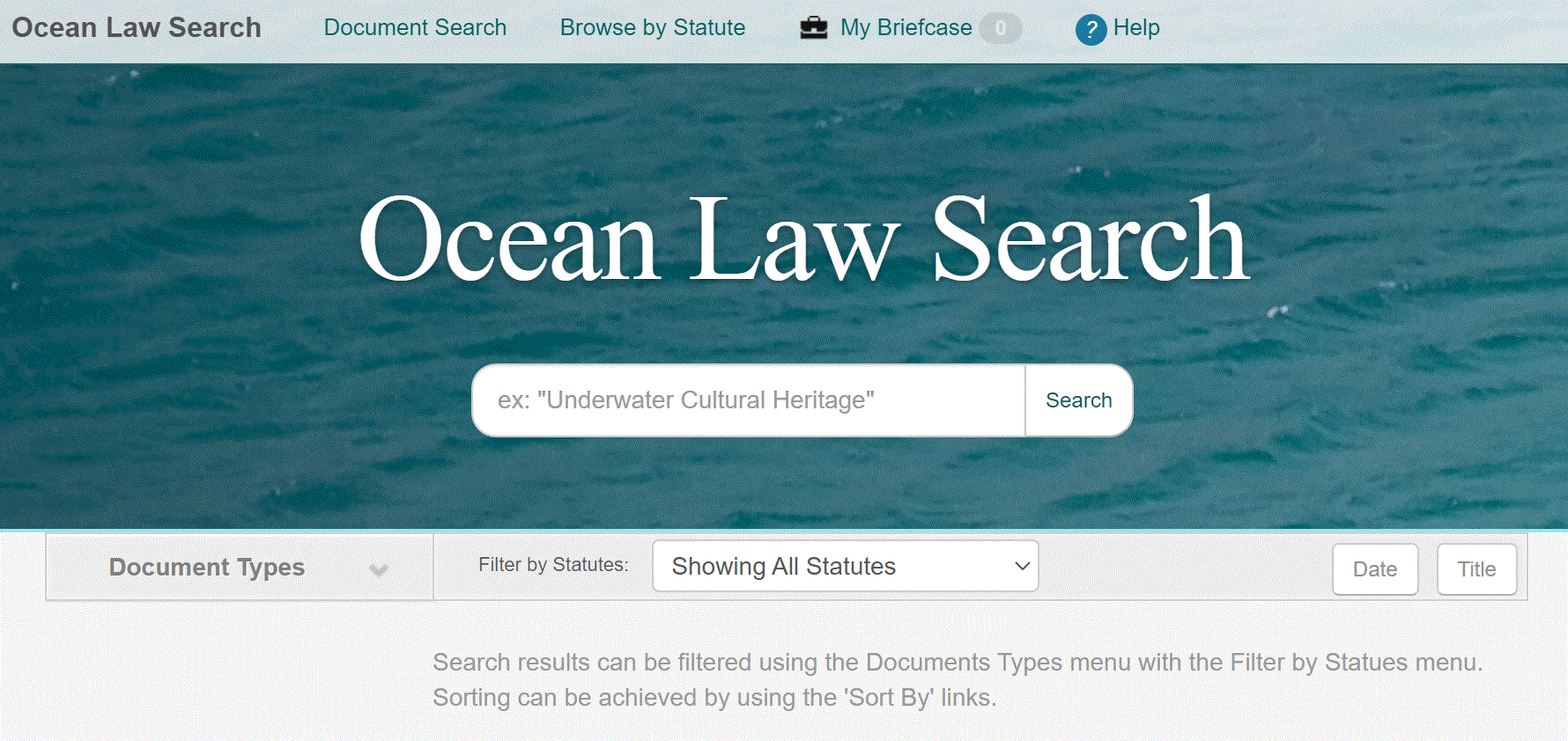 Ocean Law Search