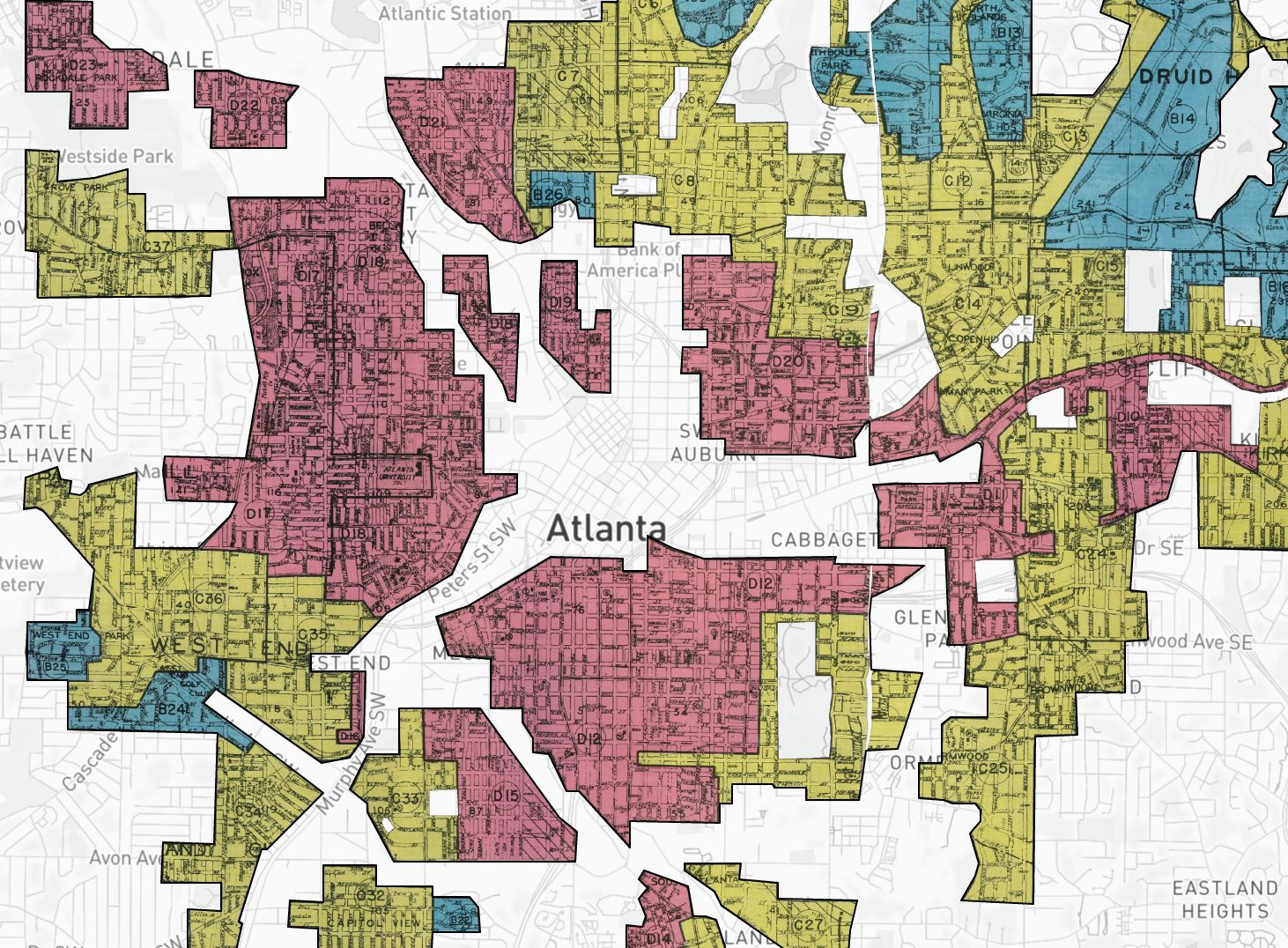 Mapping Inequality Redlining In New Deal America Millennial Cities 0999