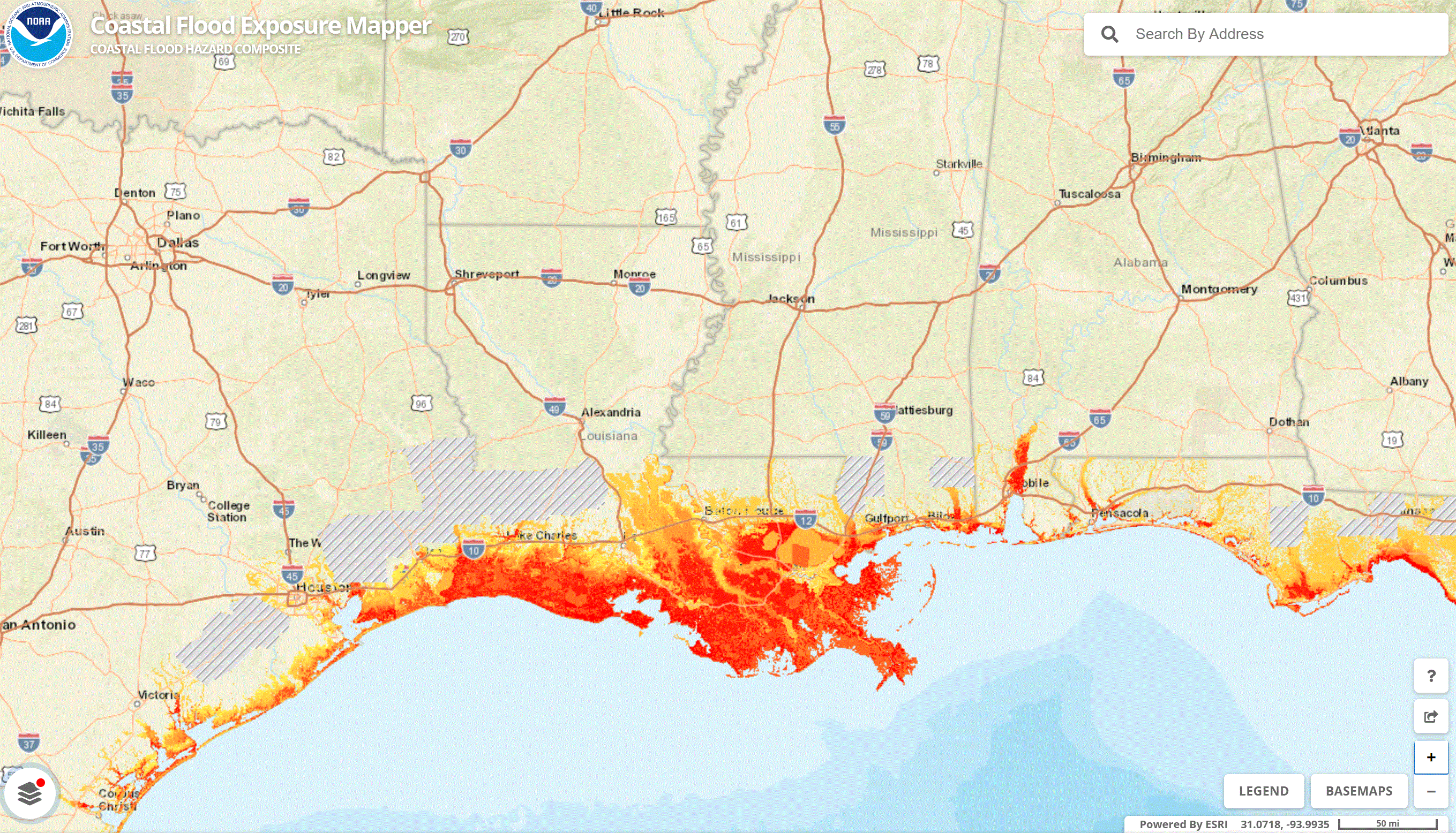 Coastal Flood Exposure Mapper