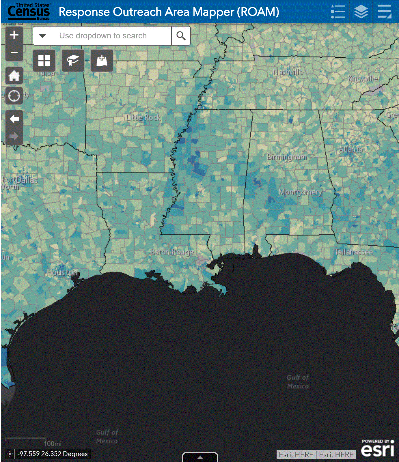 Response Outreach Area Mapper