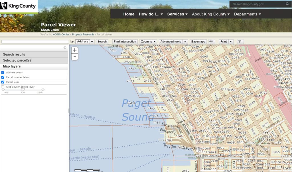 King County Parcel Viewer