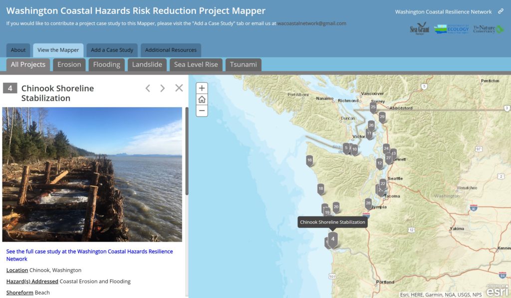 Washington Coastal Hazards Risk Reduction Project Mapper