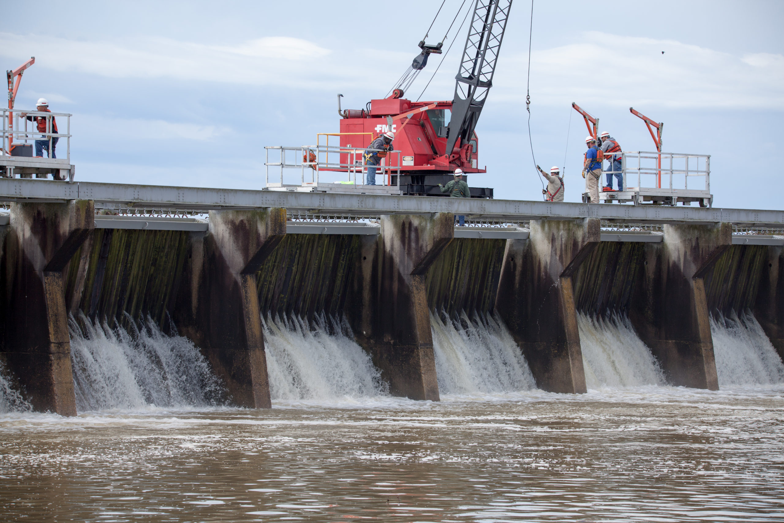 Mississippi River Flood Control as the Bonnet Carre Spillway opens in 2019