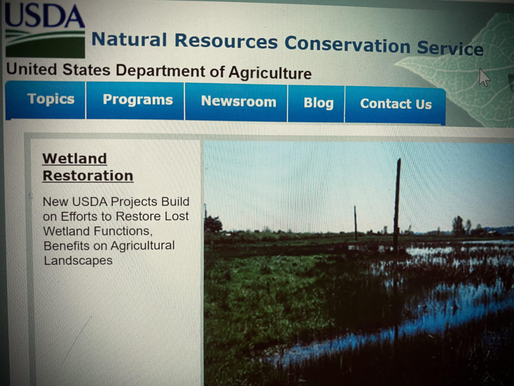 Natural Resources Conservation Service Climate Change grants