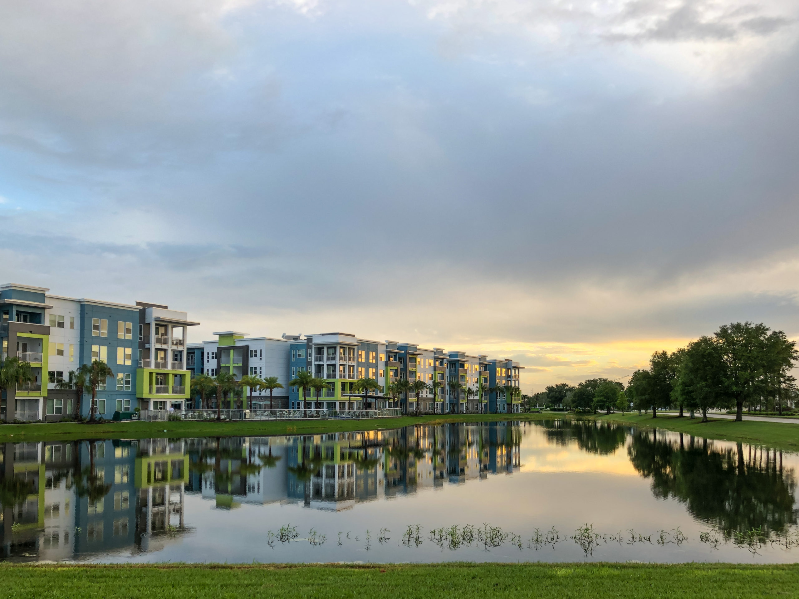 retention pond in Florida