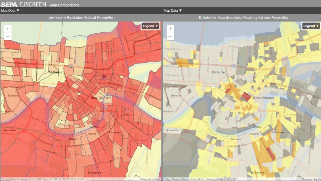 environmental justice map