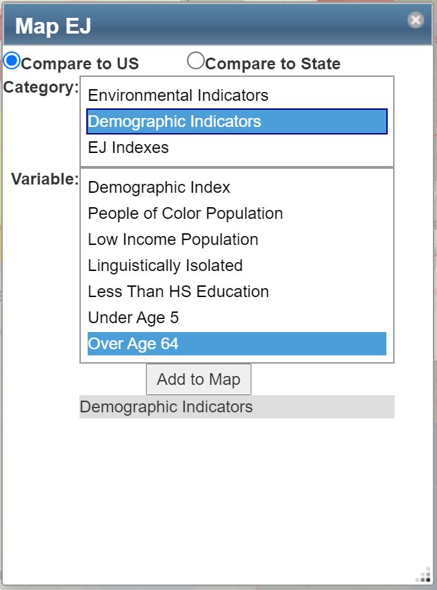 environmental justice tool