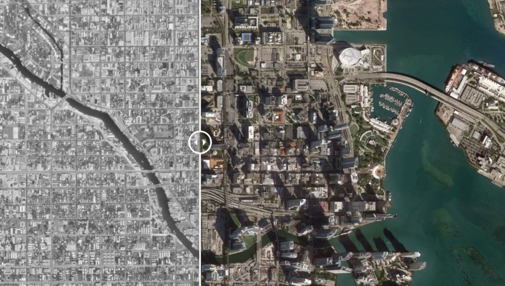 urban change over 60 years in Atlanta