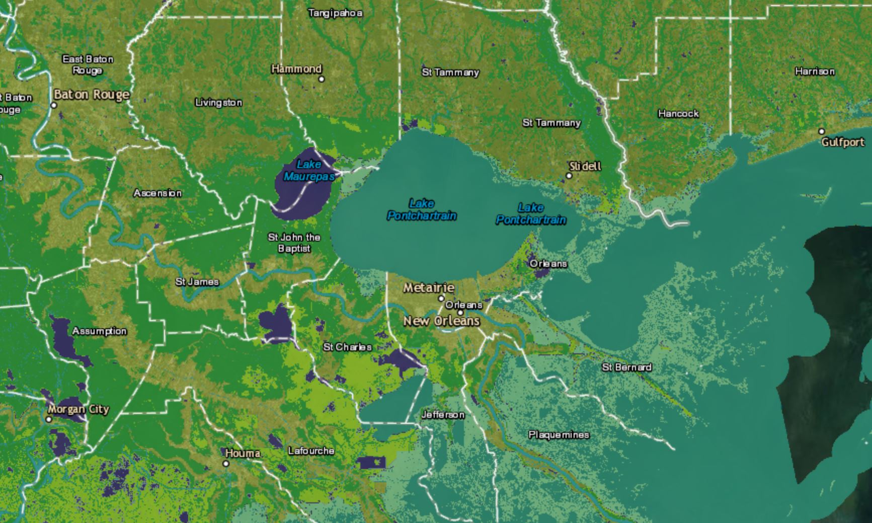 wetlands map